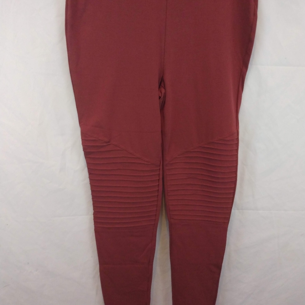 Zenana Premium Rust Ribbed Leggings